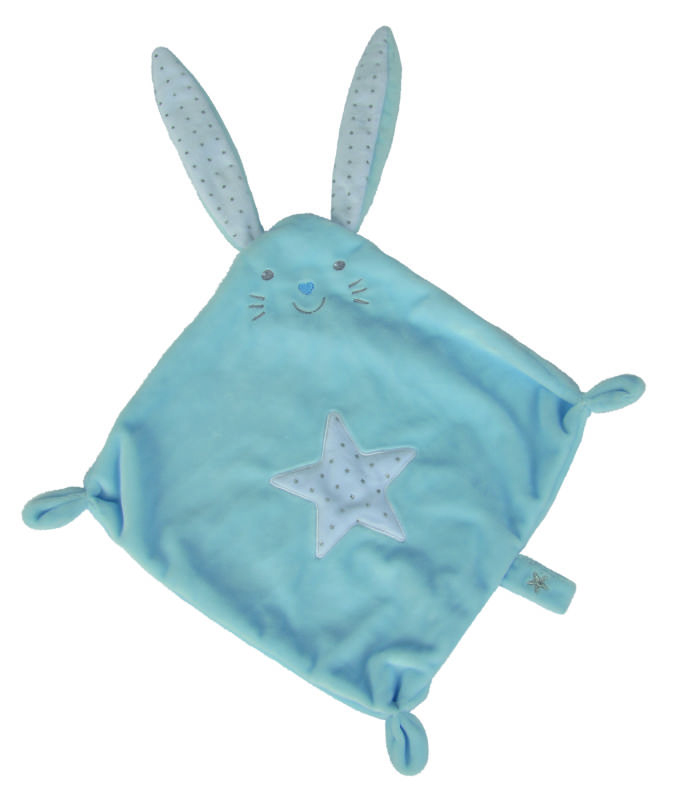  layette plat lapin bleu étoile 